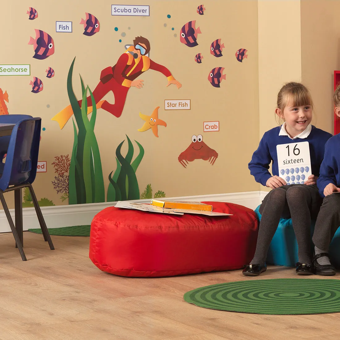 2-Seater Oval Bean Bag