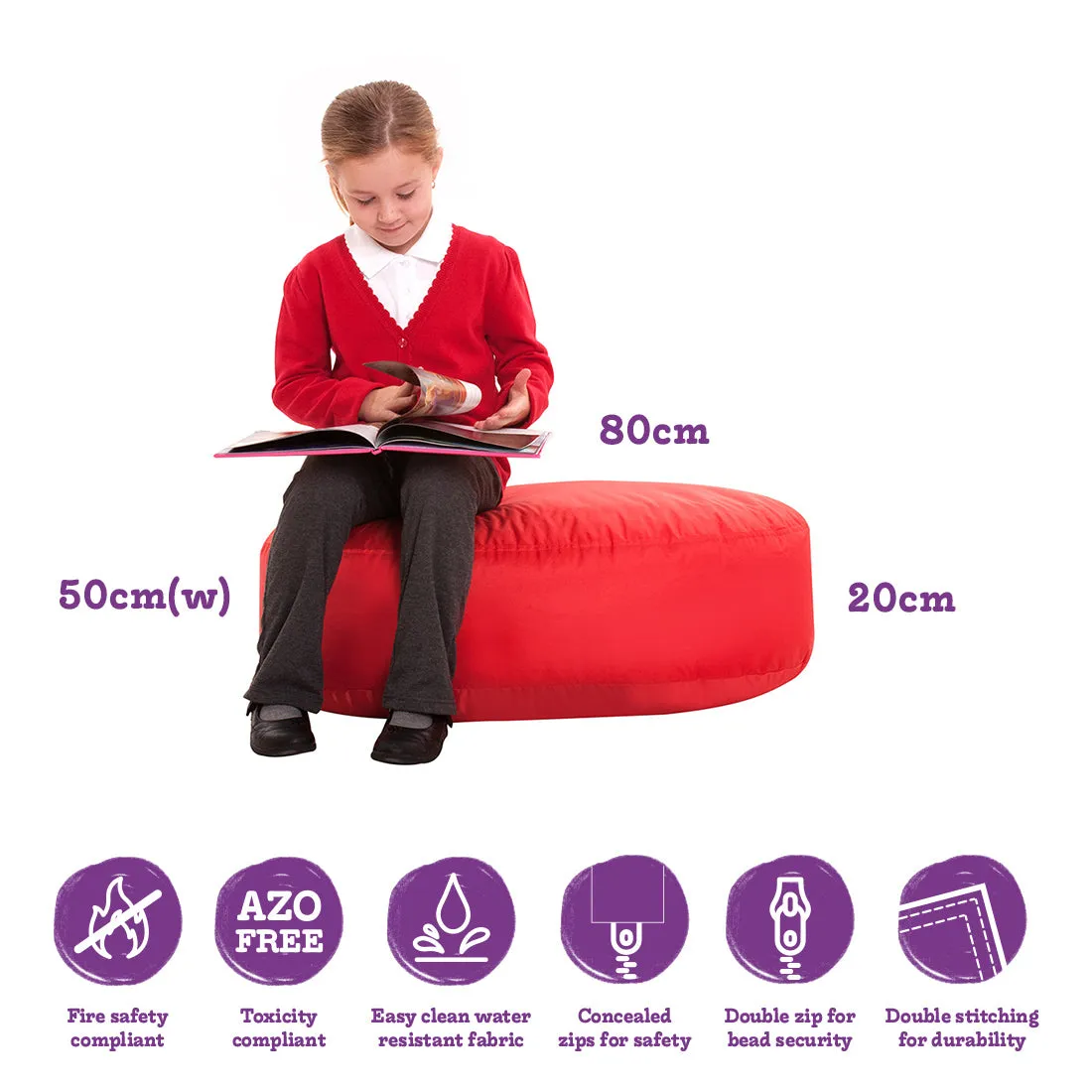 2-Seater Oval Bean Bag