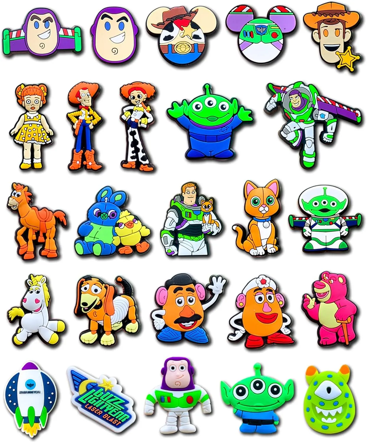 25 40Pcs Shoe Decoration Charms for Clogs Sandals, Cartoon Shoe Accessories Charms for Adults
