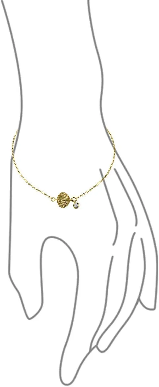 Bling Jewelry Nautical Stardust Dangle Charm Conch Seashell Anklet Ankle Bracelet For Women .925 Sterling Silver 9 10 Inch Extender