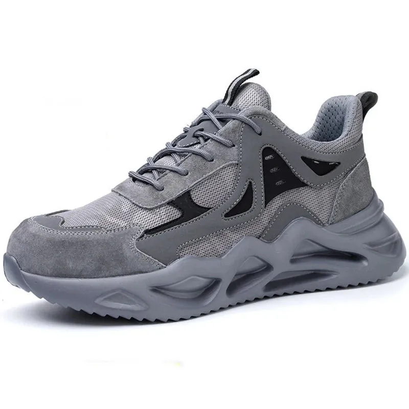 Breathable Lightweight Safety Work Sneakers Steel Toe Shoes
