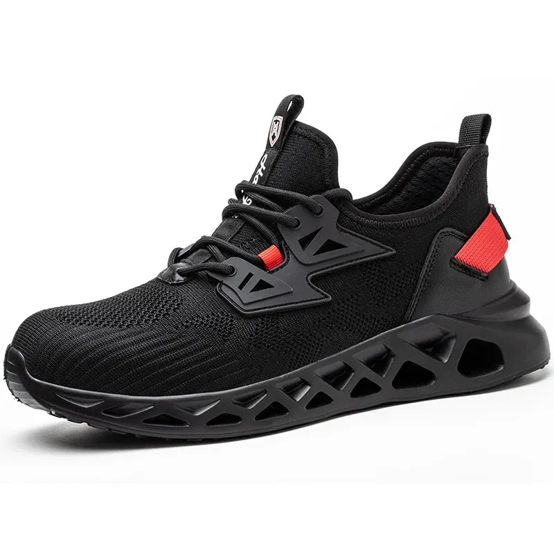 Breathable Lightweight Safety Work Sneakers Steel Toe Shoes