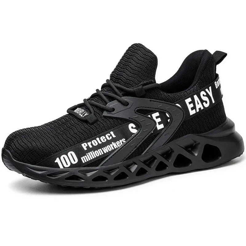 Breathable Lightweight Safety Work Sneakers Steel Toe Shoes