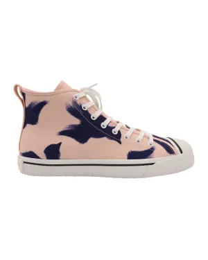 Burberry Birdskingly Sneaker in Pink Canvas