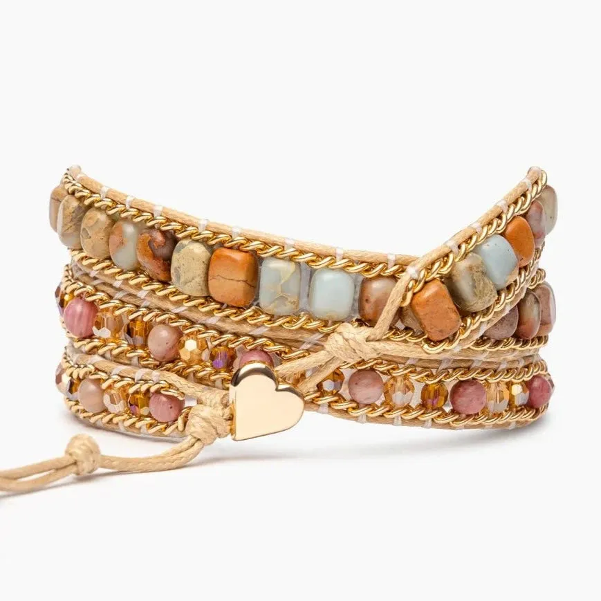 Cape Diablo - Apple Watch Wrap Strap, Sweet Jasper