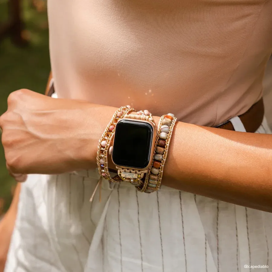 Cape Diablo - Apple Watch Wrap Strap, Sweet Jasper