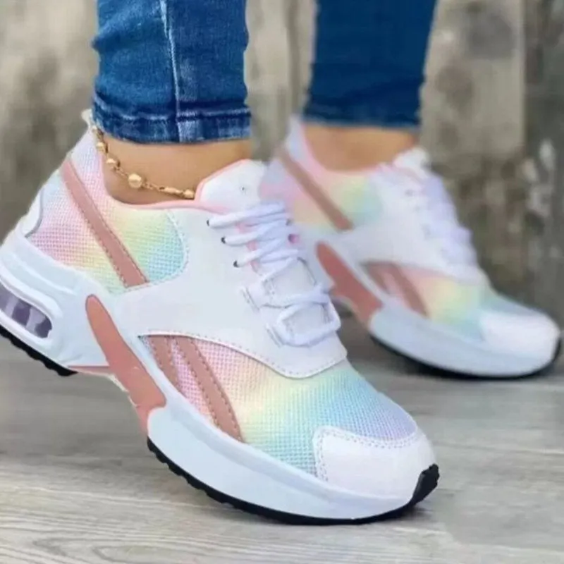 Casual Sportswear Patchwork Round Comfortable Shoes