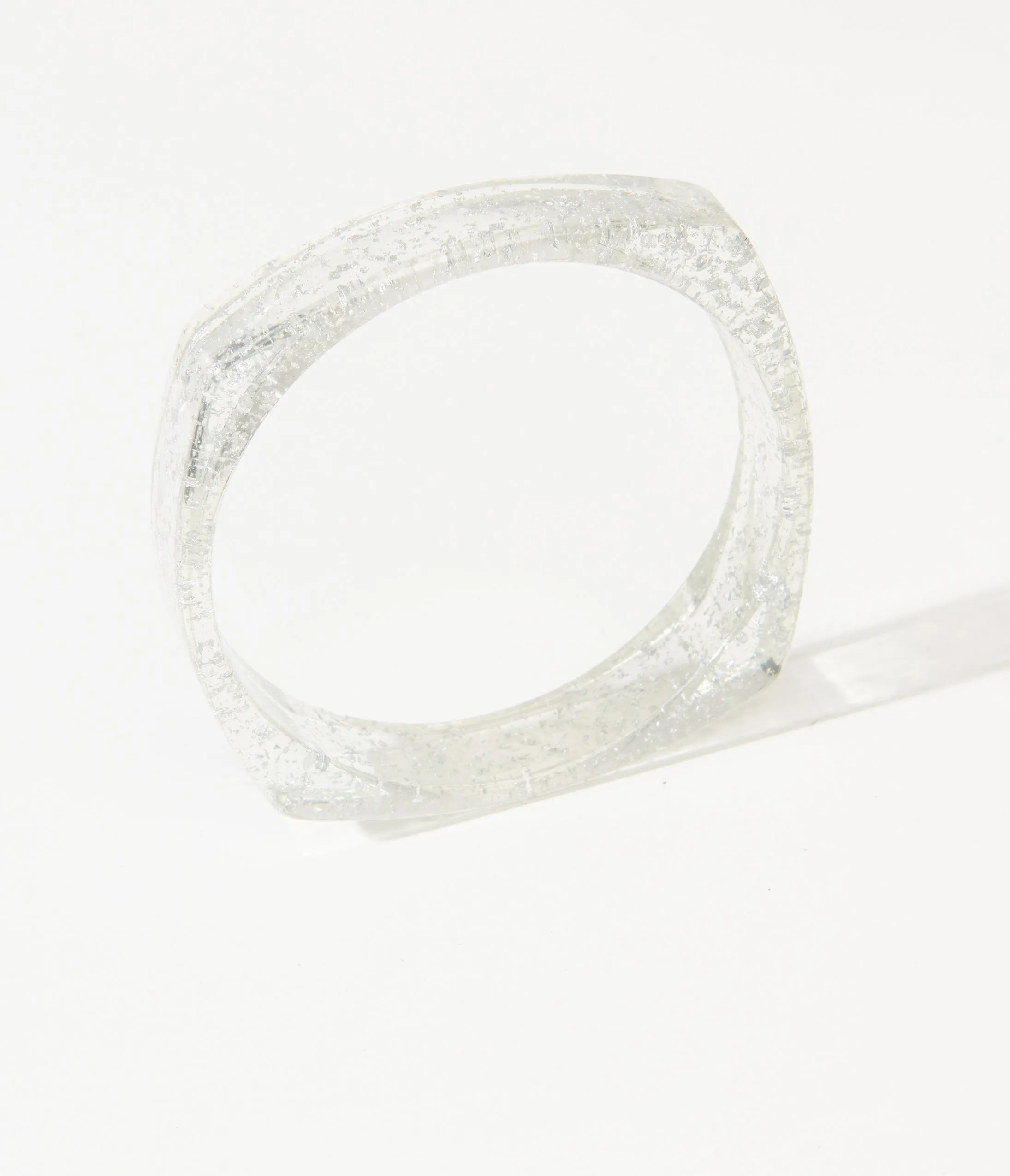 Clear Oversized Bangle Bracelet