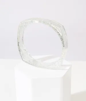 Clear Oversized Bangle Bracelet