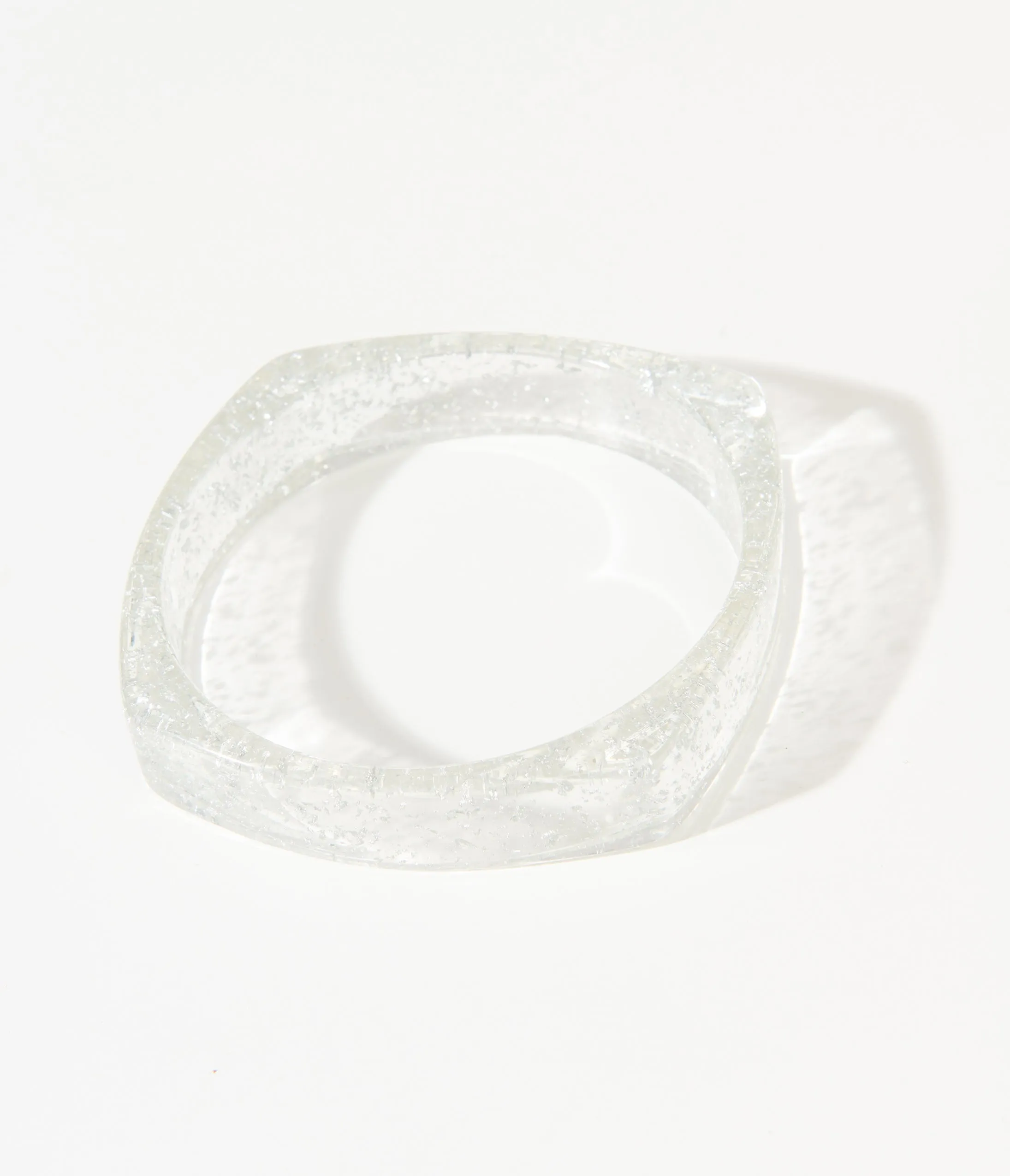 Clear Oversized Bangle Bracelet