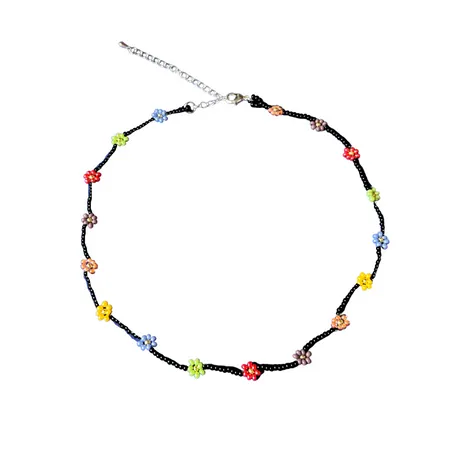 Daisy Seed Bead Choker - Guatemala