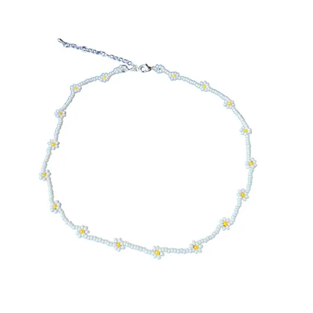 Daisy Seed Bead Choker - Guatemala