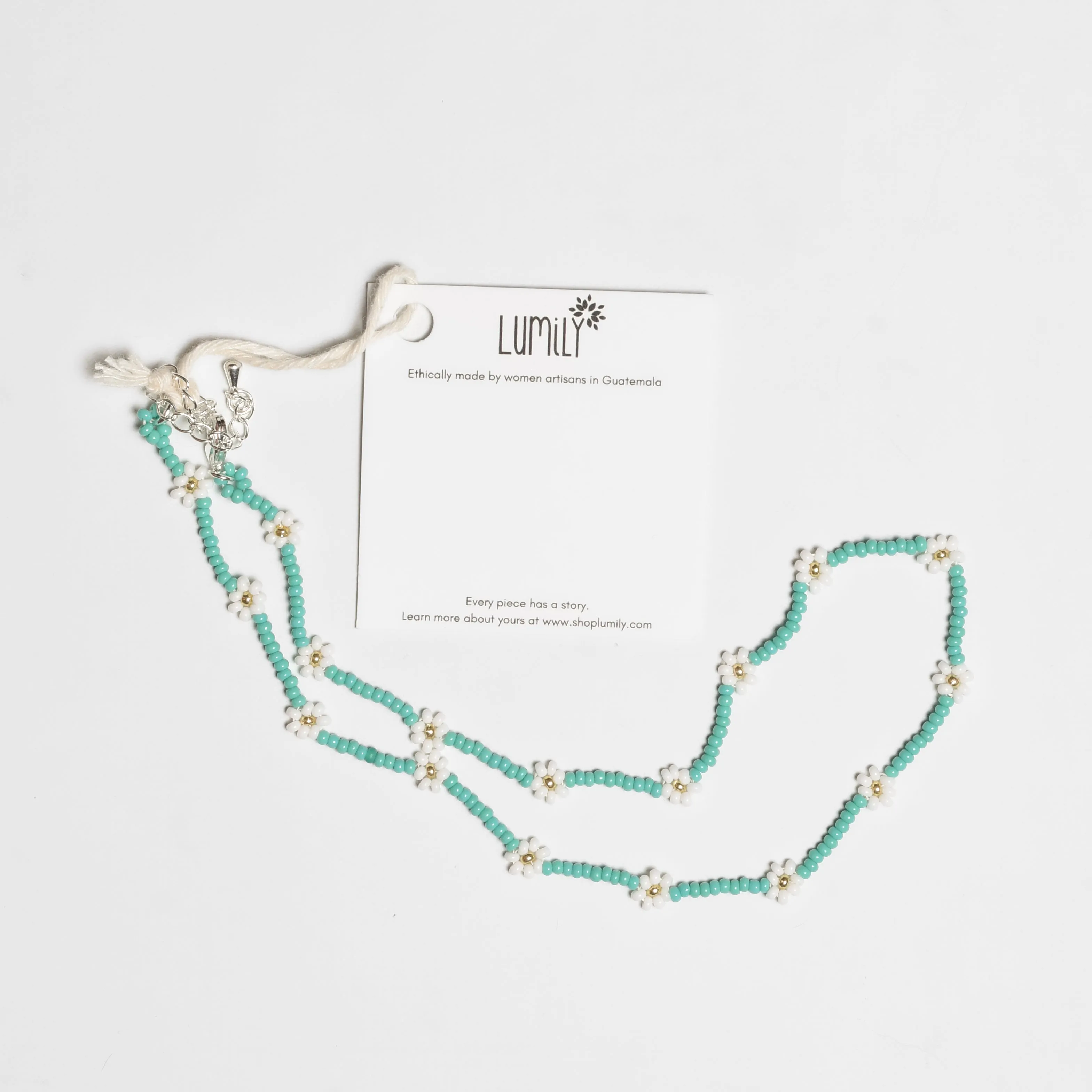Daisy Seed Bead Choker - Guatemala