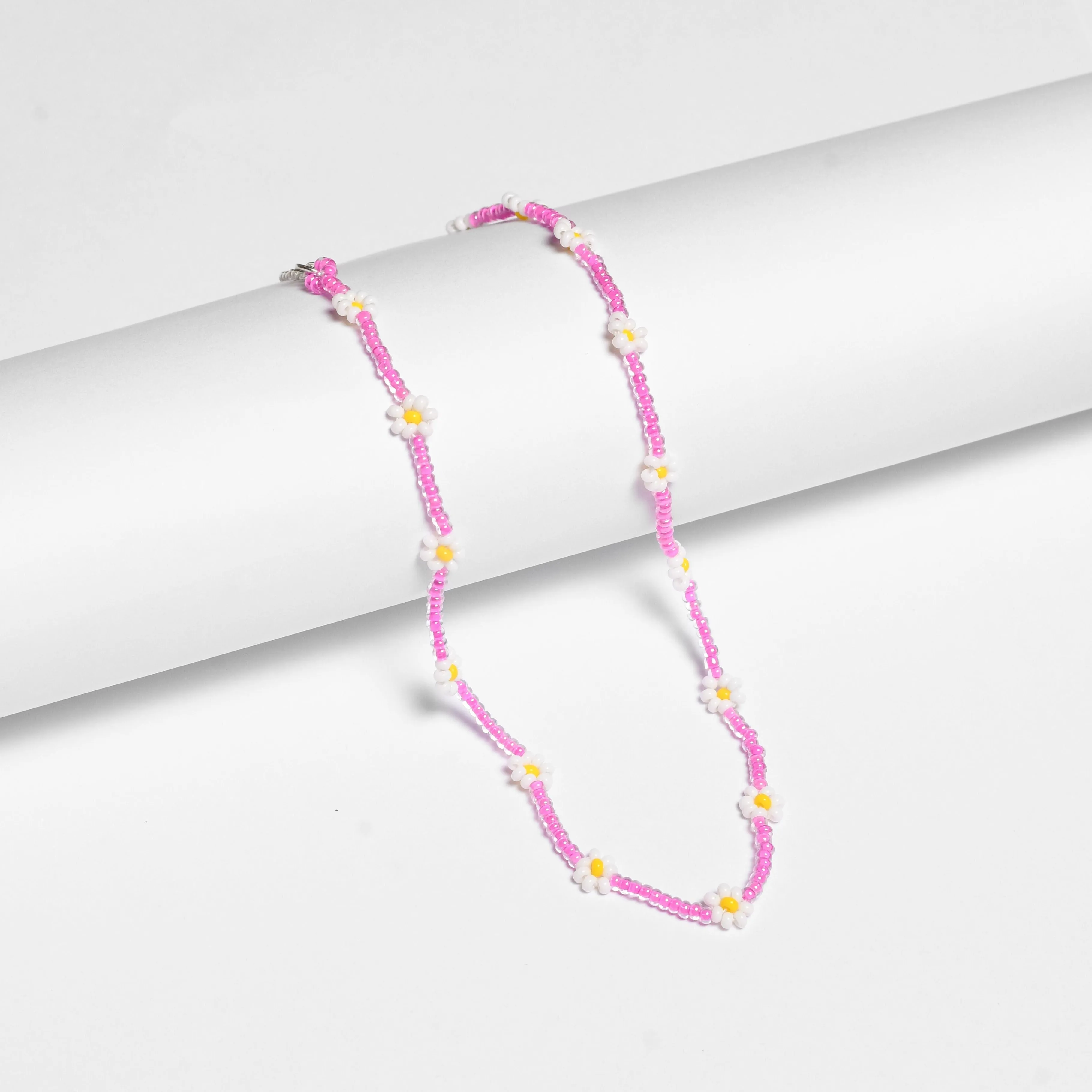 Daisy Seed Bead Choker - Guatemala
