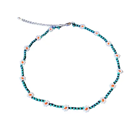 Daisy Seed Bead Choker - Guatemala