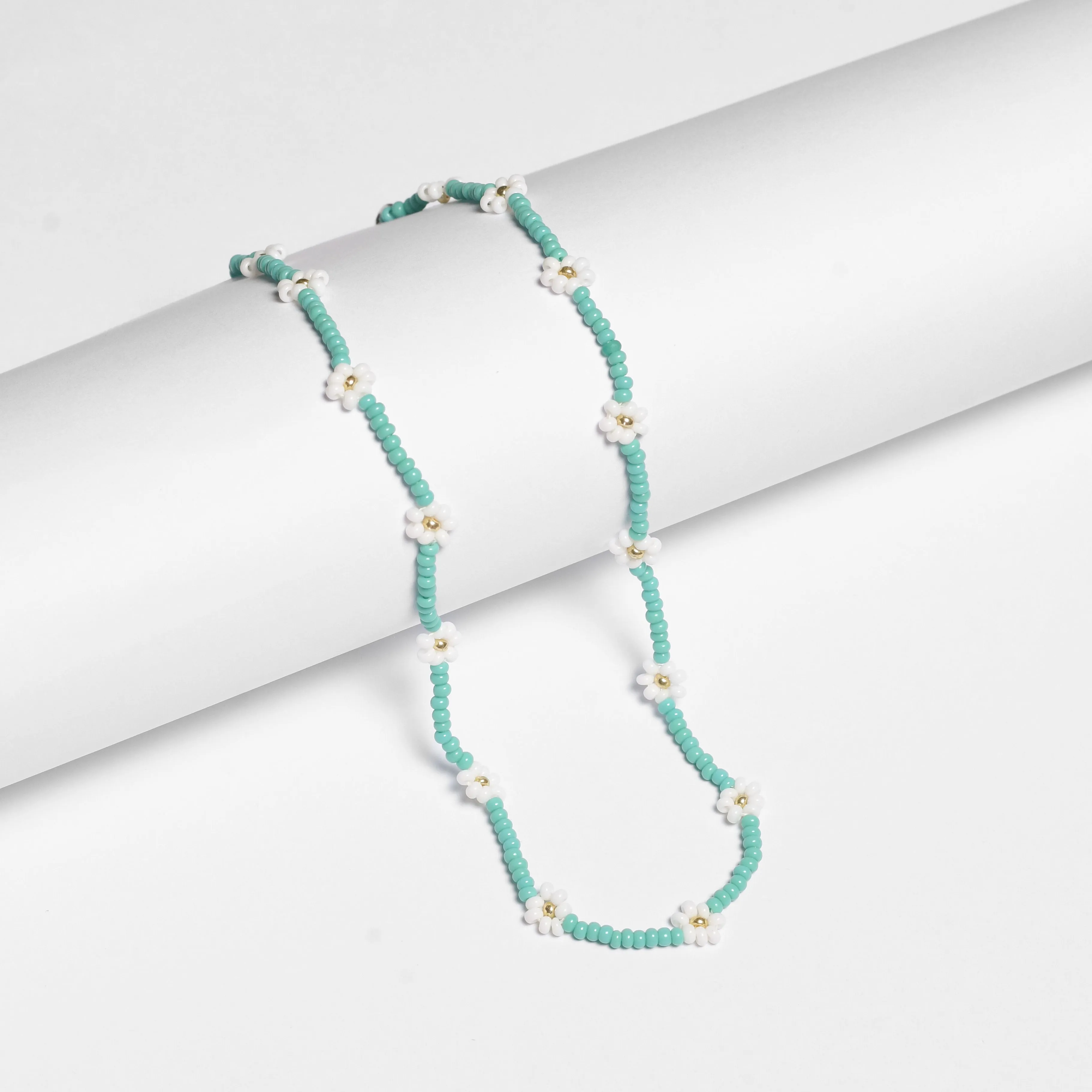 Daisy Seed Bead Choker - Guatemala