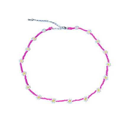 Daisy Seed Bead Choker - Guatemala