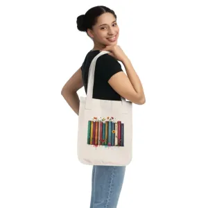 Eco Chic Canvas Tote Bag Fresh Blooms