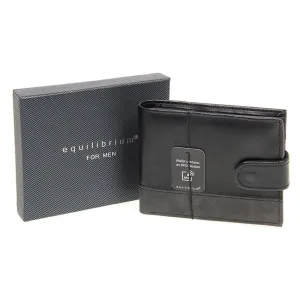 Equilibrium Stylish Modern Wallet Black/Grey