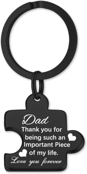 Father's Day Gifts Puzzle Key Chain Mens Keychain Stainless Steel Keychains for Women Jewelry Gift for Men Women
