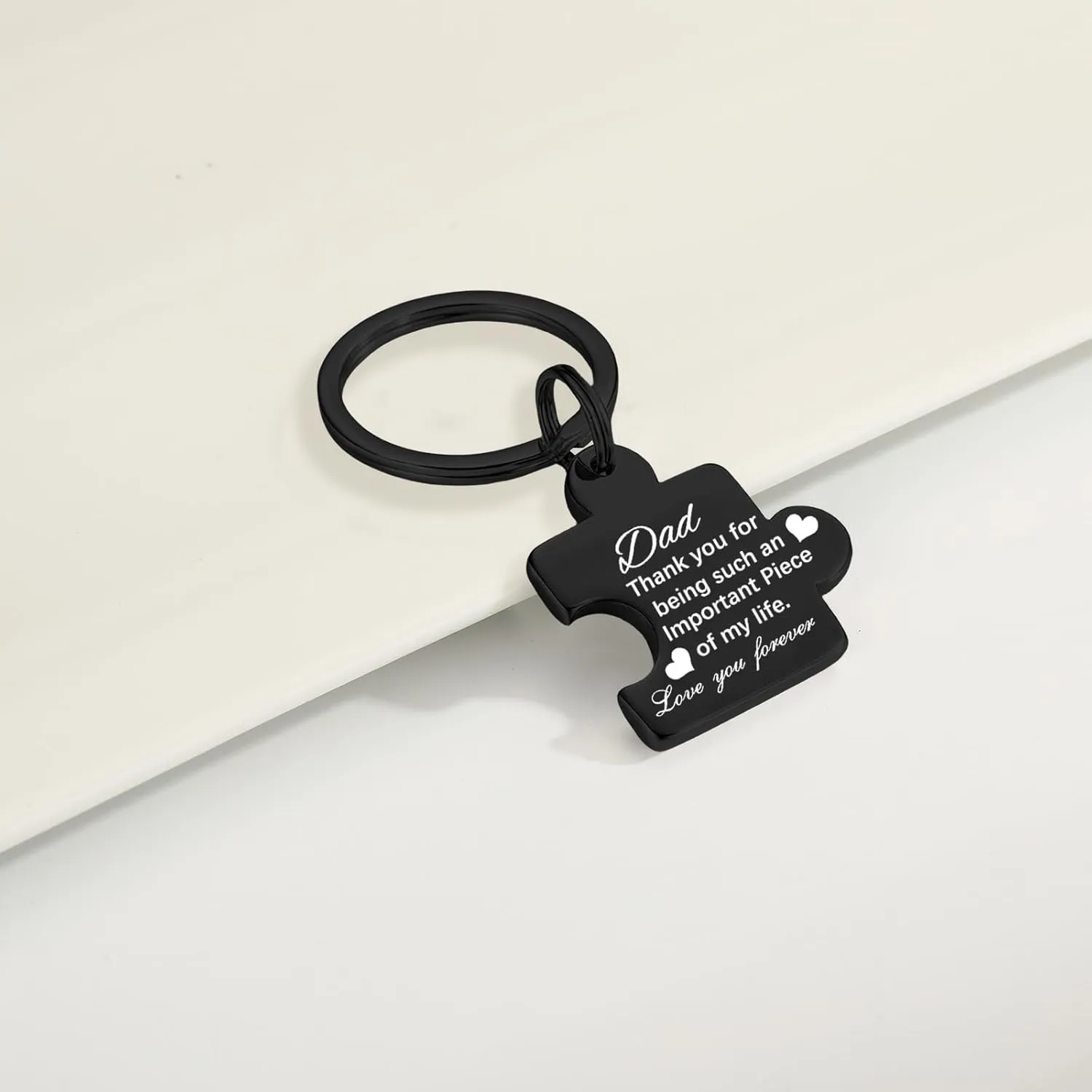 Father's Day Gifts Puzzle Key Chain Mens Keychain Stainless Steel Keychains for Women Jewelry Gift for Men Women