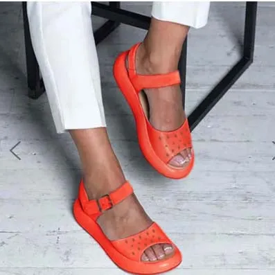 Flat Walking Low Heeled Sandals