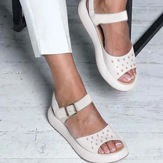 Flat Walking Low Heeled Sandals
