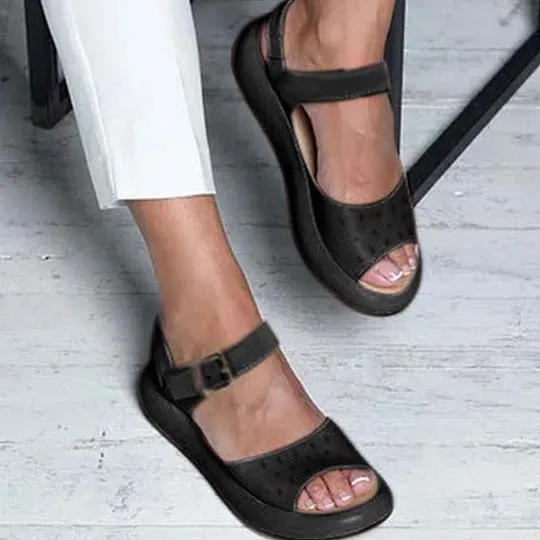 Flat Walking Low Heeled Sandals