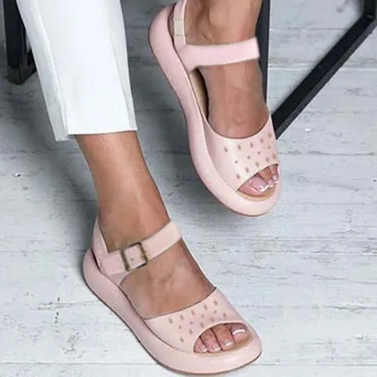 Flat Walking Low Heeled Sandals