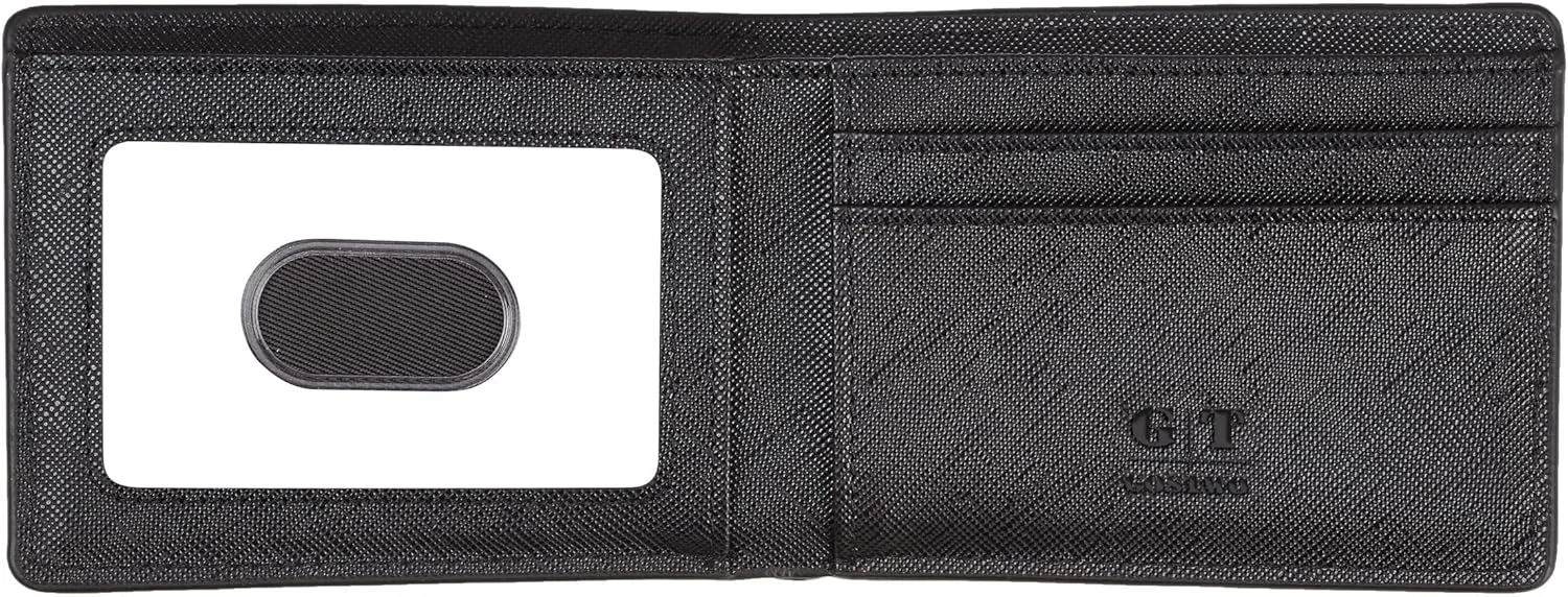 Gostwo Slim Wallet for Men Minimalist Leather ID Window Front Pocket Bifold Wallet