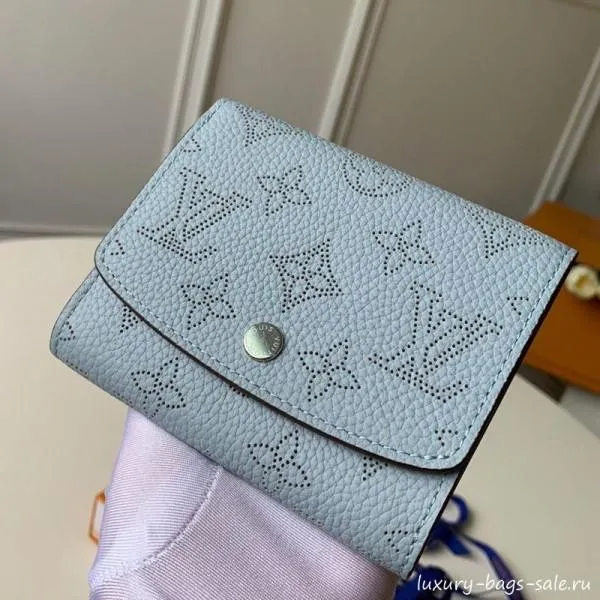 Iris Compact Wallet M62540 Light Blue Collection