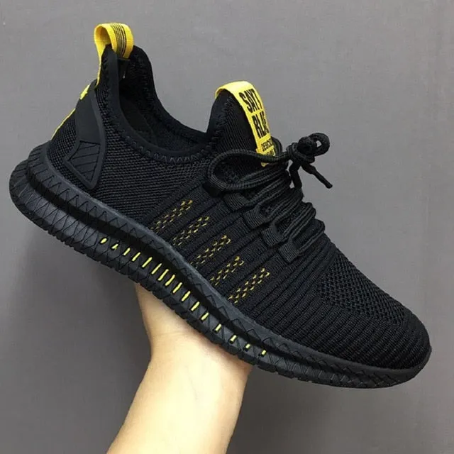 Lac-up Men Lightweight Comfortable Breathable Casual Shoes