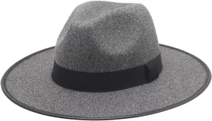 Lux leather Fedora Black