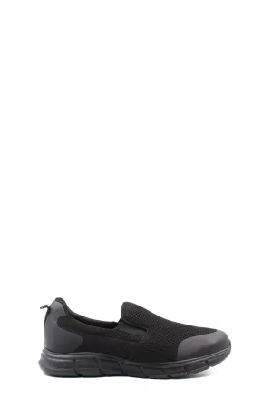 Men's Black Slip-On Mesh Sneakers - Lightweight & Breathable - Wessi