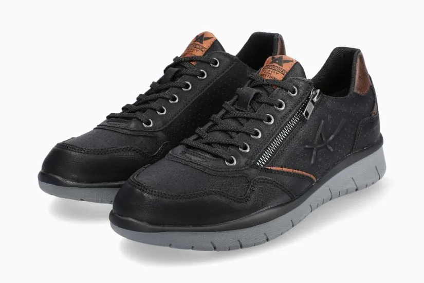Mephisto All Rounder Men's Majestro Walking Shoes- Black