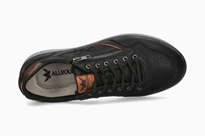 Mephisto All Rounder Men's Majestro Walking Shoes- Black