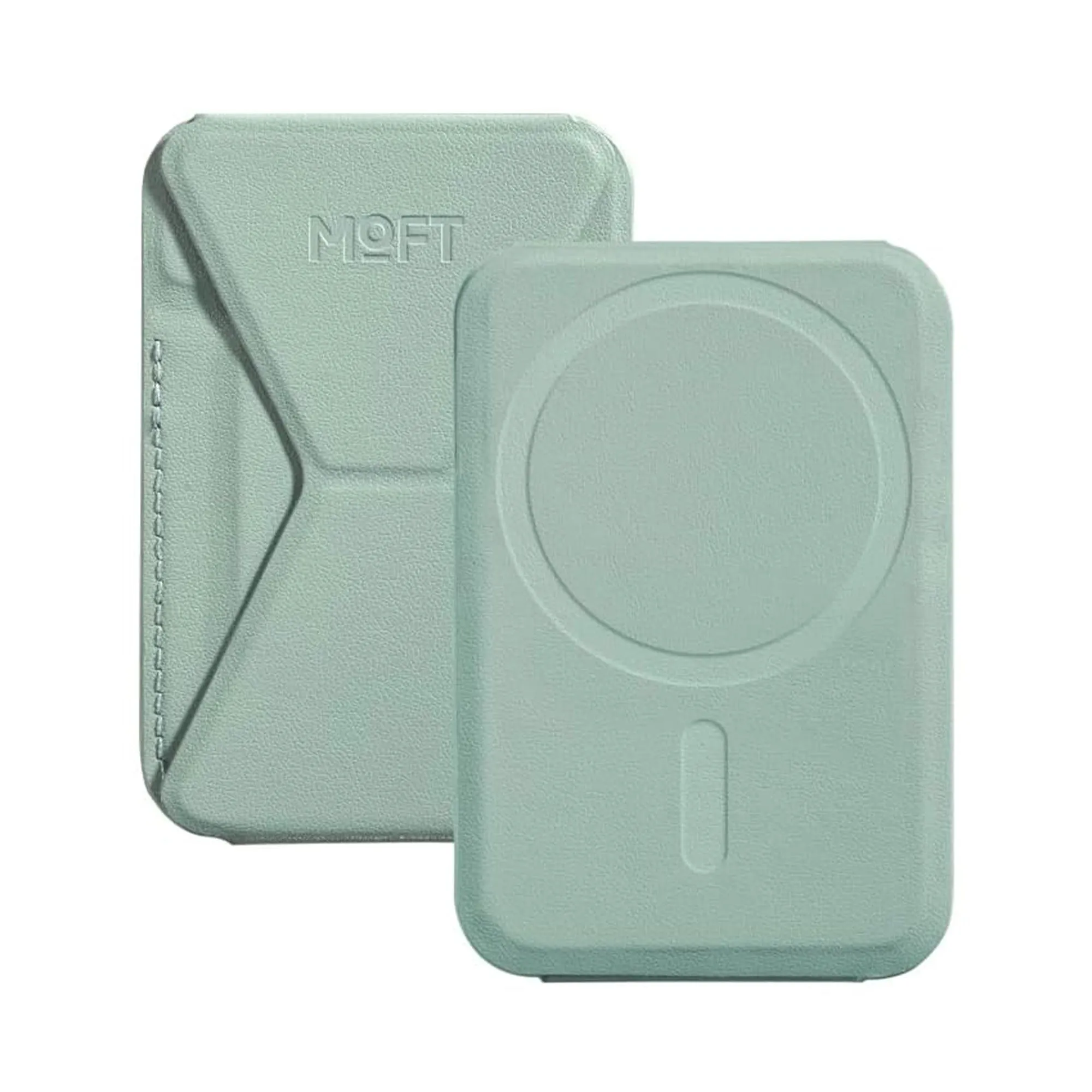 MOFT Snap-On Phone Stand   Wallet MagSafe - Seafoam - 15-13695