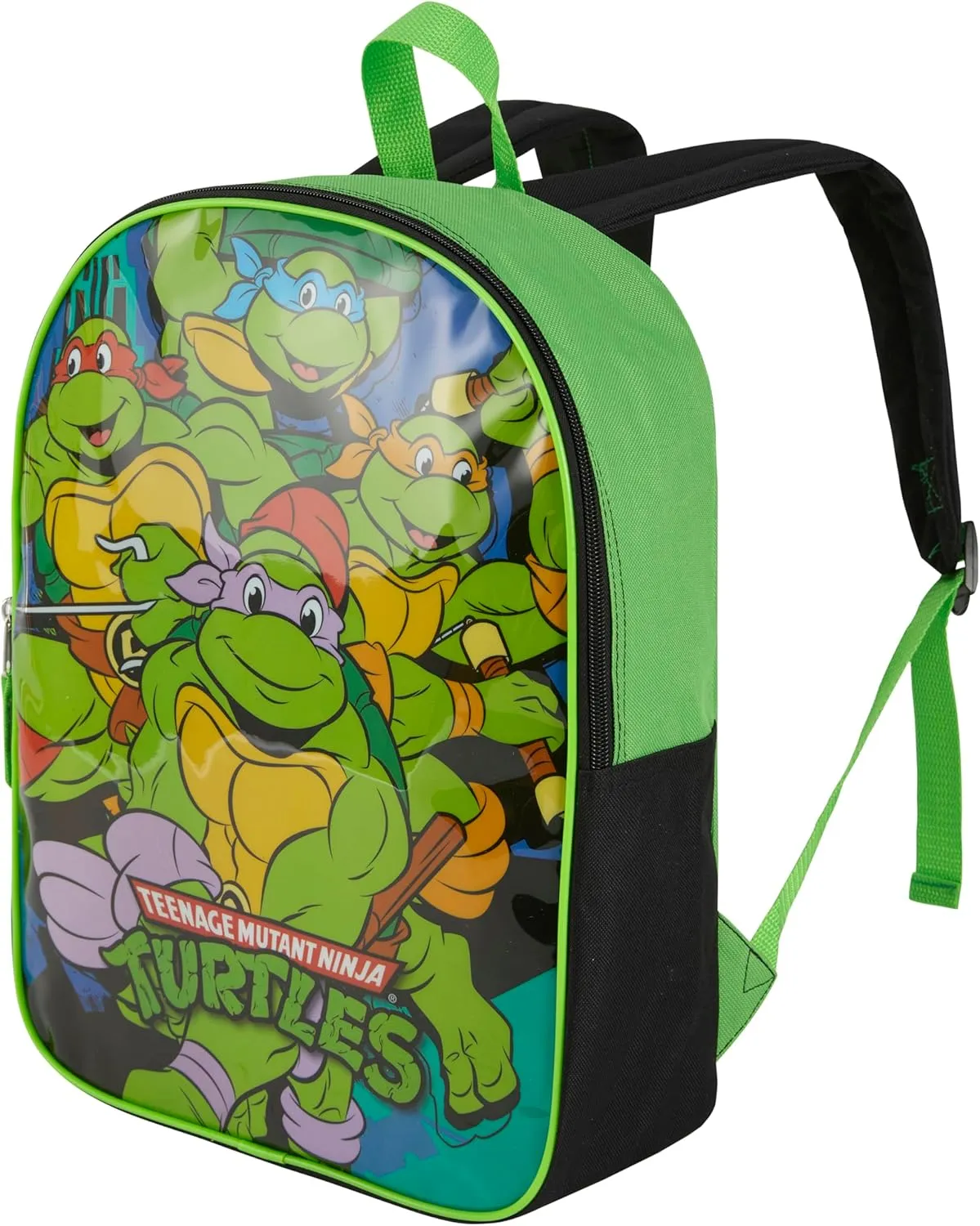 Nickelodeon Teenage Mutant Ninja Turtles Backpack for Kids 15?? | Cool TMNT Bookbag for Boys | Padded Straps & Large Zip Compartment | TMNT Back to School Supplies
