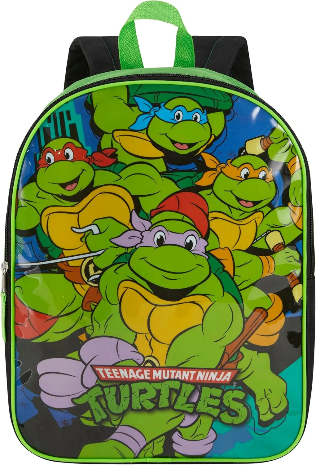 Nickelodeon Teenage Mutant Ninja Turtles Backpack for Kids 15?? | Cool TMNT Bookbag for Boys | Padded Straps & Large Zip Compartment | TMNT Back to School Supplies