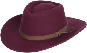 PERTH CRUSHABLE FELT HAT MERLOT XX-Large, Green