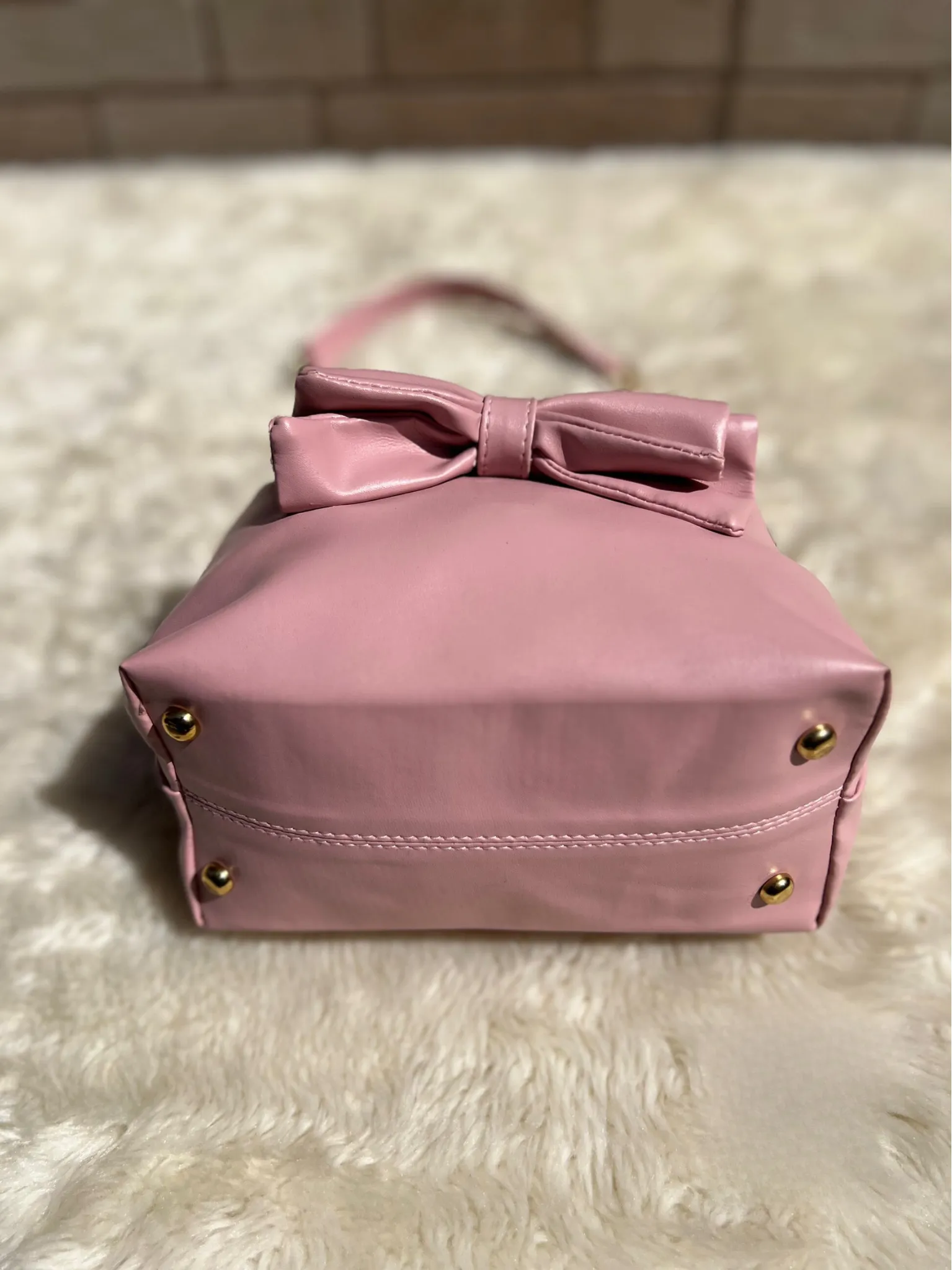 Pink Ruched Potli Bag