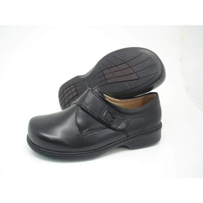 Portofino Women's Velcro Stretch Dress Shoes- Nero
