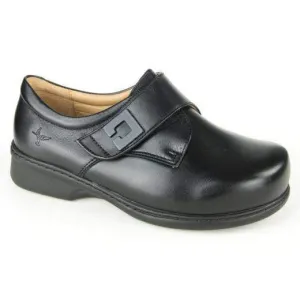 Portofino Women's Velcro Stretch Dress Shoes- Nero