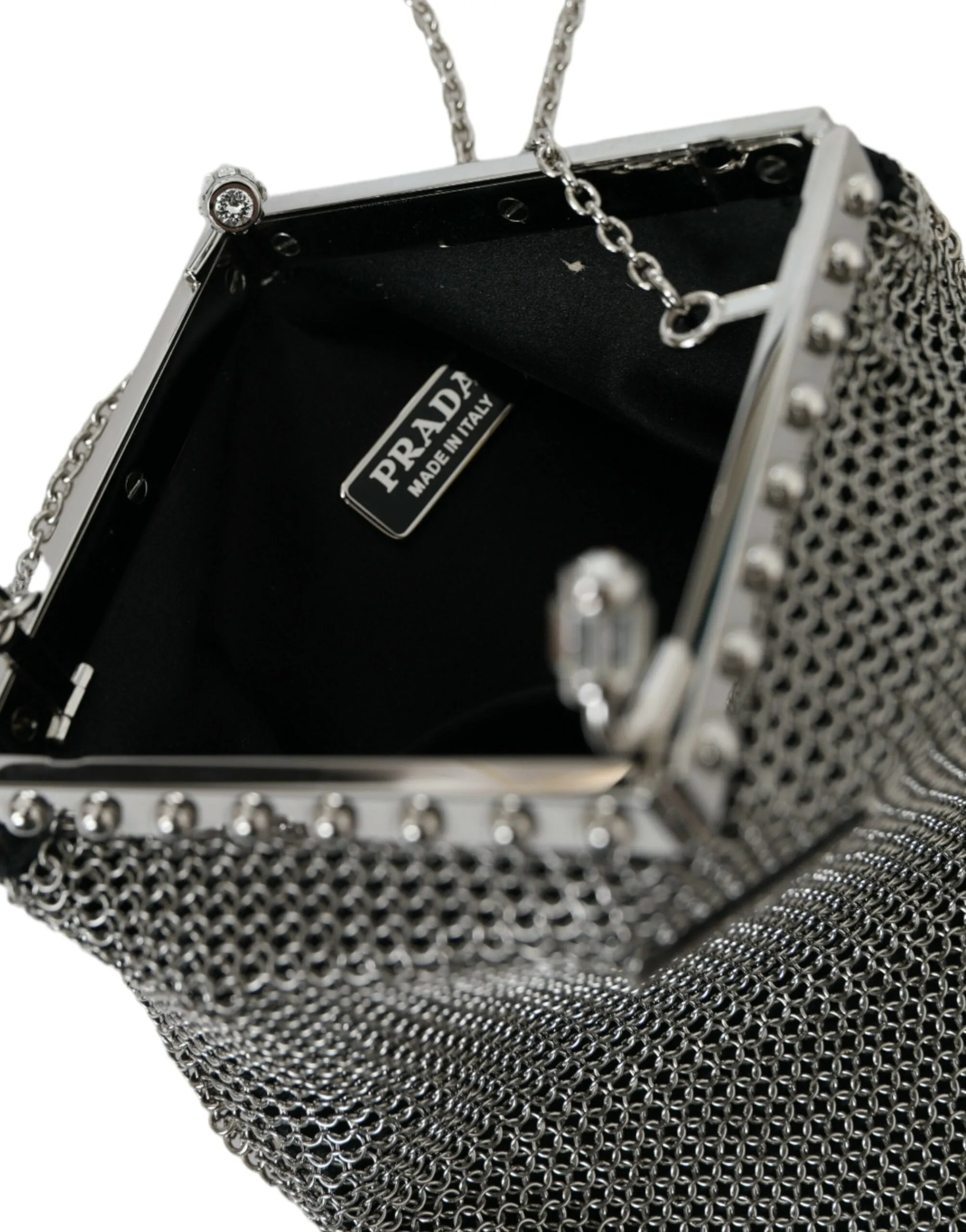 Prada Elegant  Mesh Shoulder Evening Women's Bag