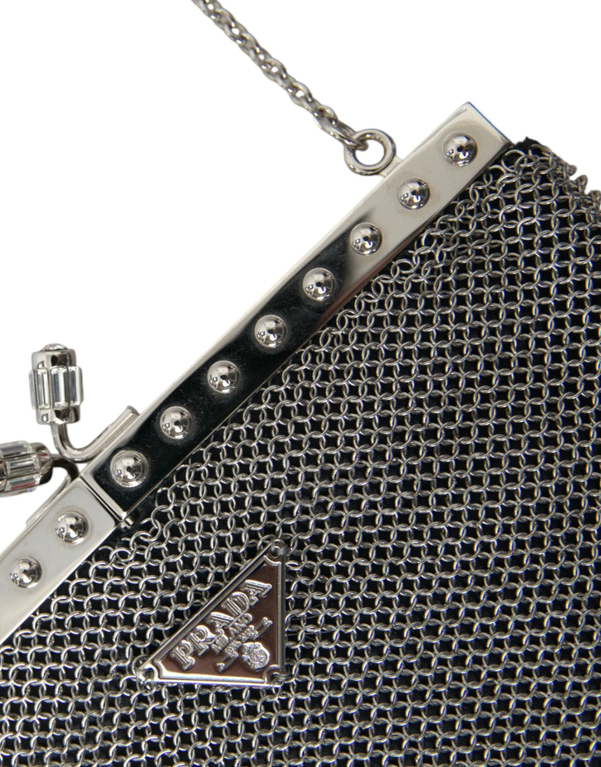 Prada Elegant  Mesh Shoulder Evening Women's Bag
