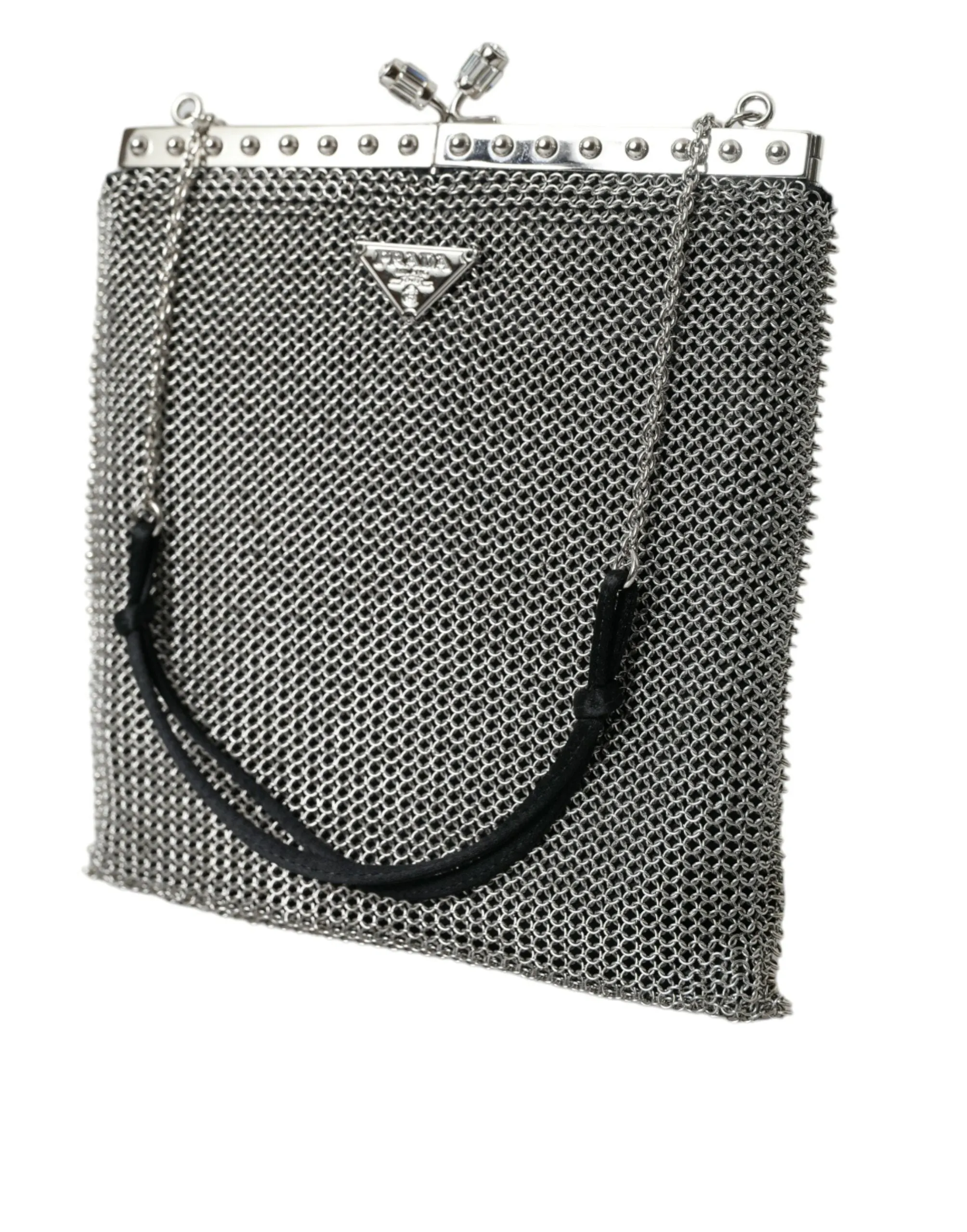 Prada Elegant  Mesh Shoulder Evening Women's Bag
