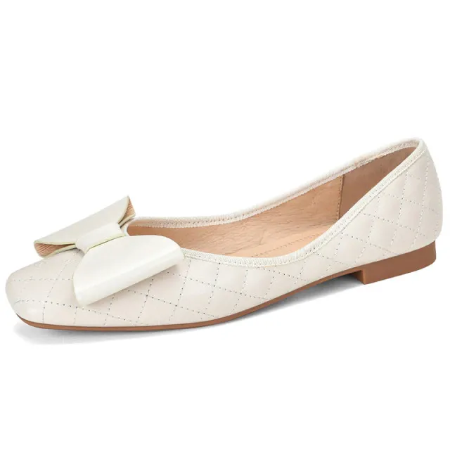 Pricilla  Women's Comfortable Flat Leather Shoes