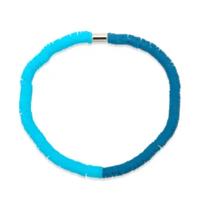 Pura Vida Seascape Vinyl Disc Stretch Bracelet - Bluebell