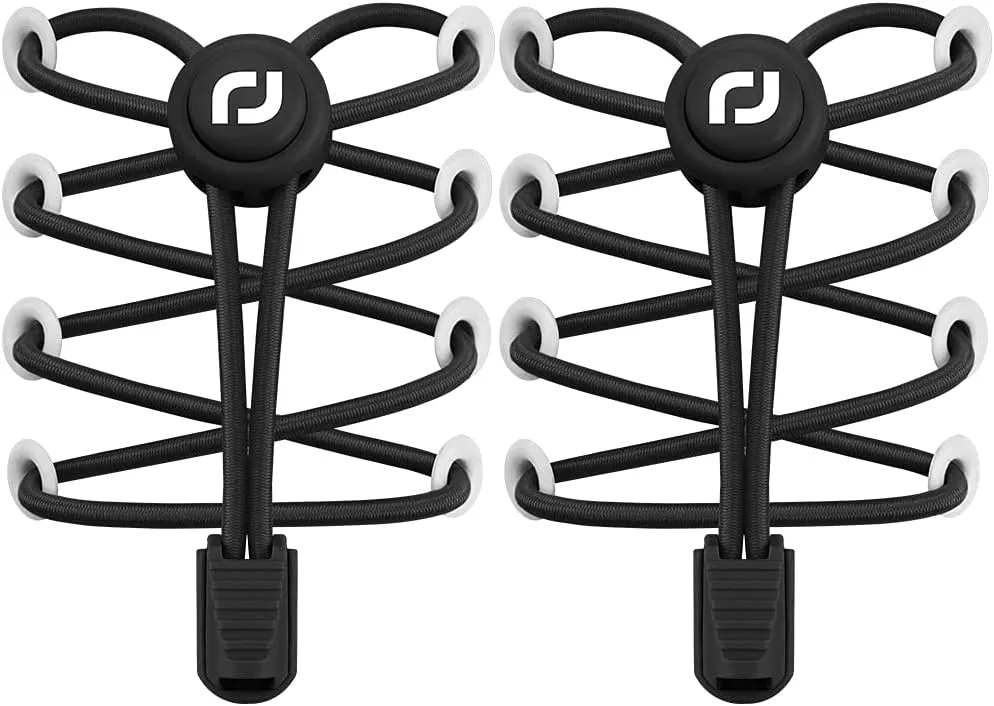 RJ-Sport Shoe Laces Tieless 2 Pack - No Tie Shoe Laces for Kids & Adults Sneakers