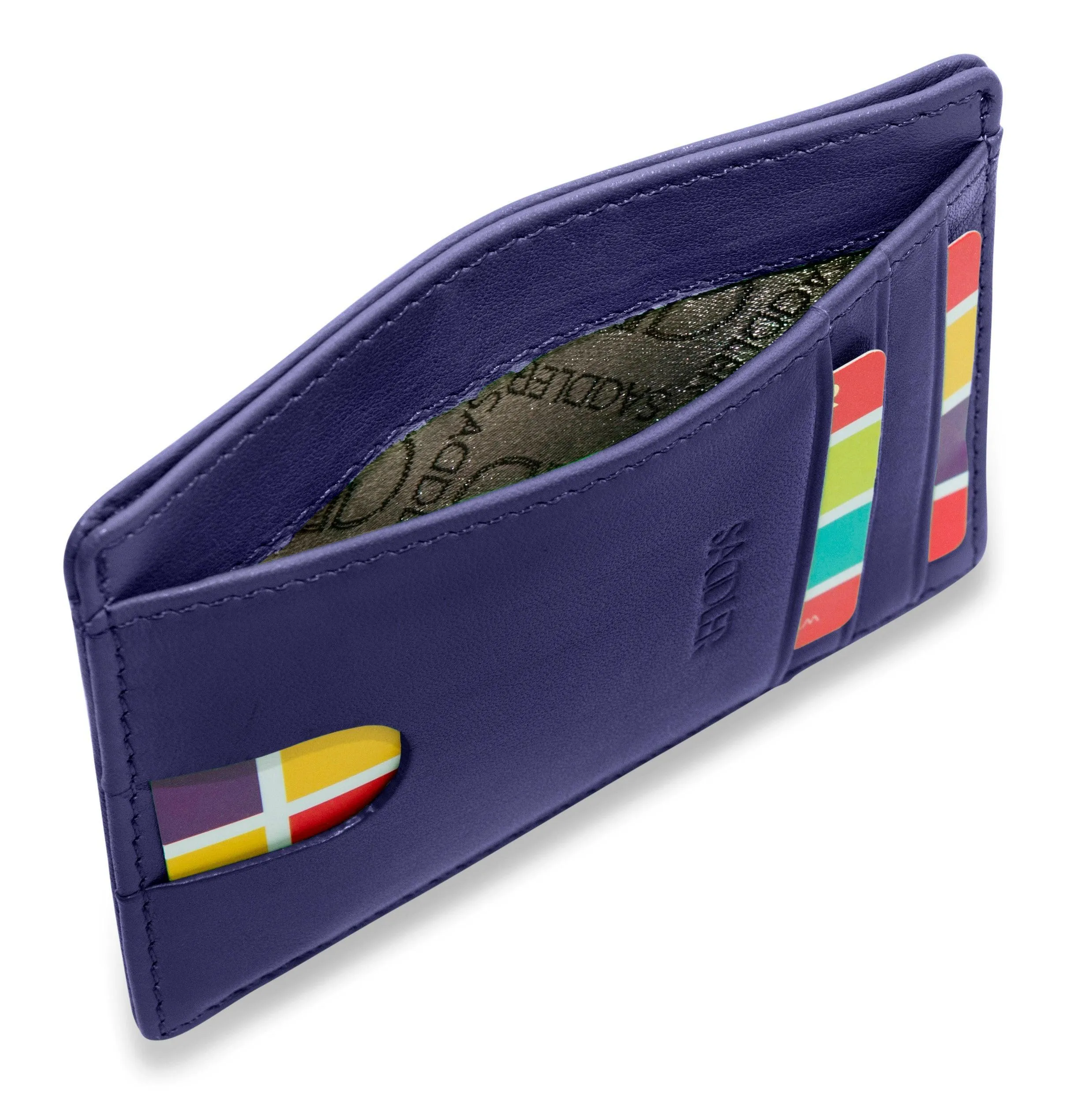 SADDLER STELLA Leather Minimalist Credit Card and ID Holder